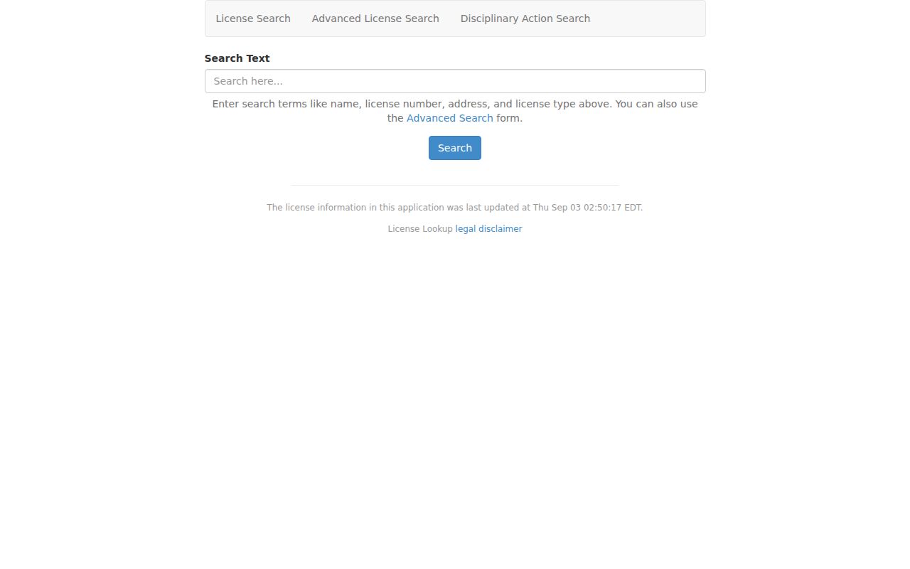 Herndon residents directory DPOR license lookup options